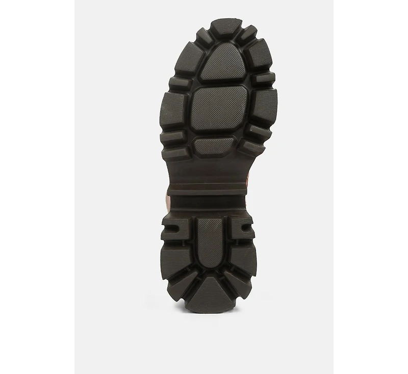 mad mood chunky lace-up boot