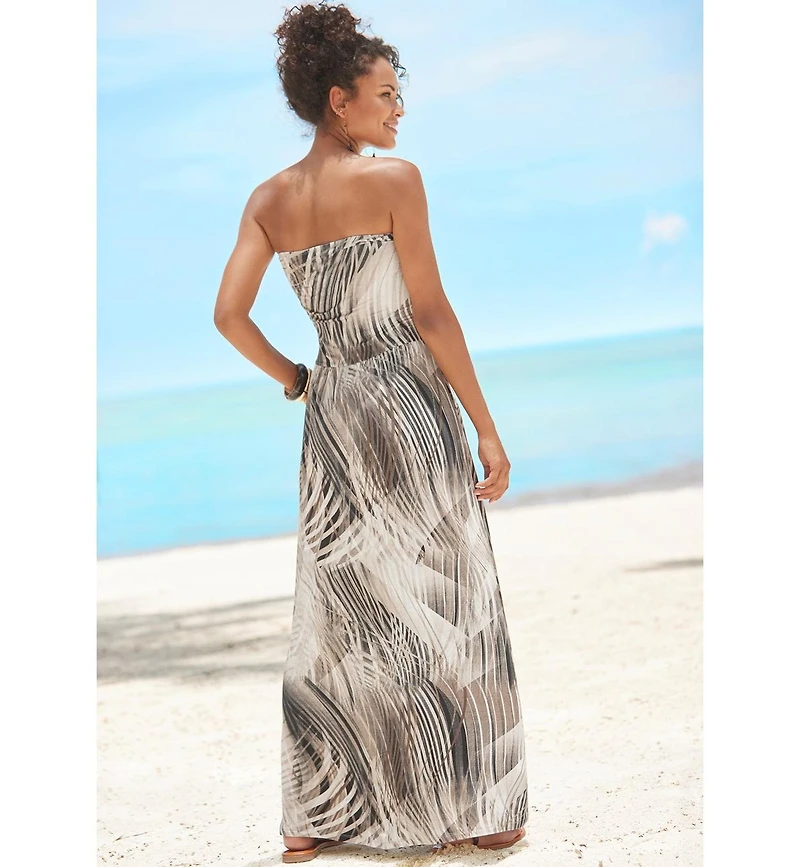 Lascana Women's Bandeau Maxi Dress