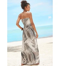 Lascana Women's Bandeau Maxi Dress
