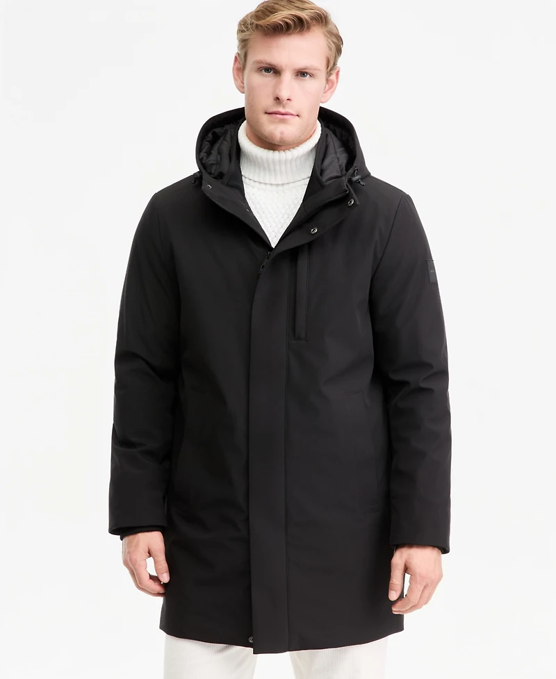 Calvin Klein Men's Hooded FlexTech Parka