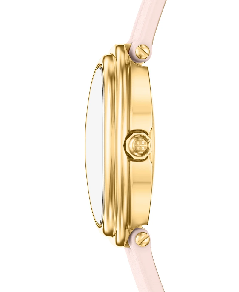 Tory Burch Women's Oval Pink Leather Watch 22mm