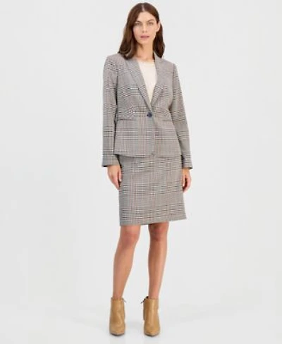 Tahari Asl Single Button Blazer Pencil Skirt