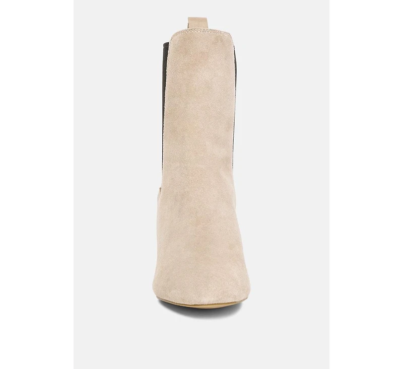 Gaven Womens Suede High Ankle Chelsea Boots