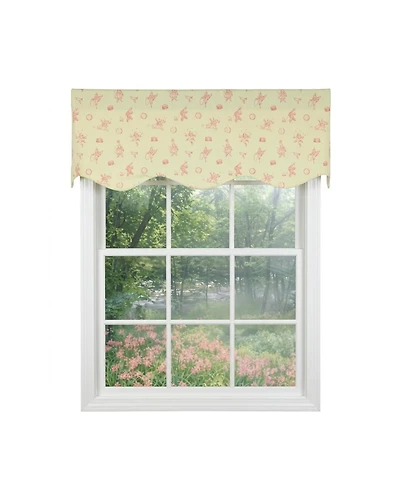 Rlf Home Circus Provance Window Valance 100% Cotton Lined Rod Pocket