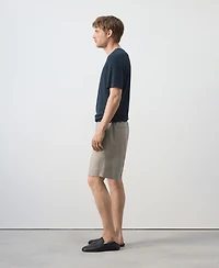 Mango Men's Linen 8.54" Bermuda Shorts