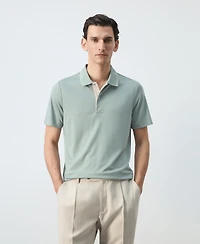 Mango Men's Slim-Fit Solid Polo Shirt
