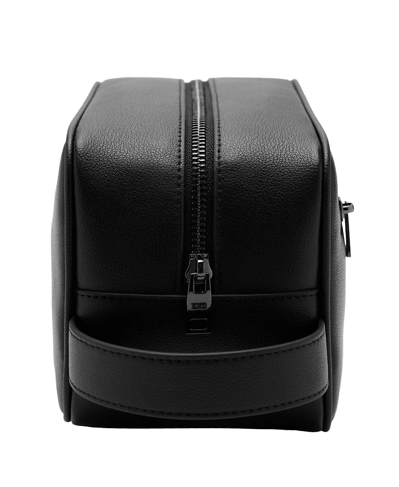 Mango Men's Zipped Leather Cosmetic Bag