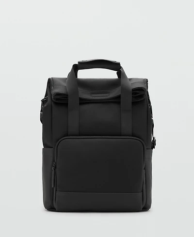 Mango Men's Black Multi-Purpose Backpack