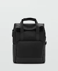 Mango Men's Black Multi-Purpose Backpack