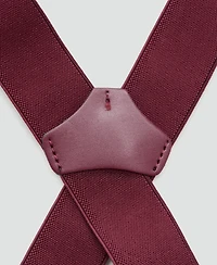 Mango Men's Leather Details Adjustable Elastic Straps