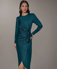 Donna Karan New York Women's Ruched Midi Dress