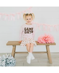Sweet Wink Toddler Girls Game Day Patch Sweatshirt