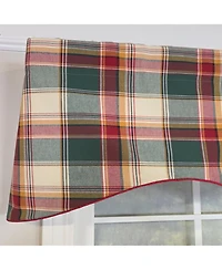 Rlf Home Cabin Plaid Cornice Window Valance 100% Cotton Lined Rod Pocket