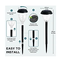 Cowin Led Solar Garden Lights, Waterproof Lights Outdoor Solar, Garden Decor for Yard, Patio, Landscape