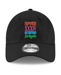 New Era Men's Black LA28 Superbloom Collection 9TWENTY Adjustable Hat