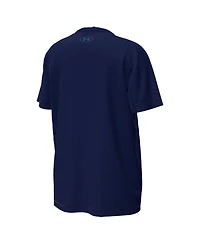 Under Armour Big Boys and Girls Navy Notre Dame Fighting Irish Golfing Leprechaun Tech Stretch Performance T-Shirt