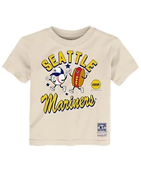 Mitchell & Ness Toddler Natural Seattle Mariners Snack T-Shirt