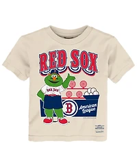 Mitchell & Ness Toddler Cream Boston Red Sox Step Back Up T-Shirt