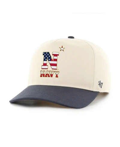 '47 Brand Men's Navy Midshipmen Natural/Navy Americana Flag Hitch Adjustable Hat