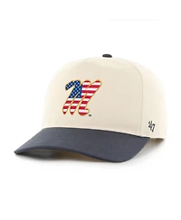 '47 Brand Men's Natural/Navy Ole Miss Rebels Americana Flag Hitch Adjustable Hat