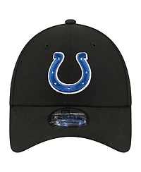New Era Men's Black Indianapolis Colts Core Team 9FORTY Adjustable Hat