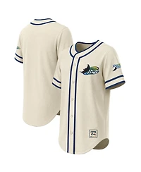 Stitches Men's Natural Tampa Bay Rays Throwback Fashion Jersey