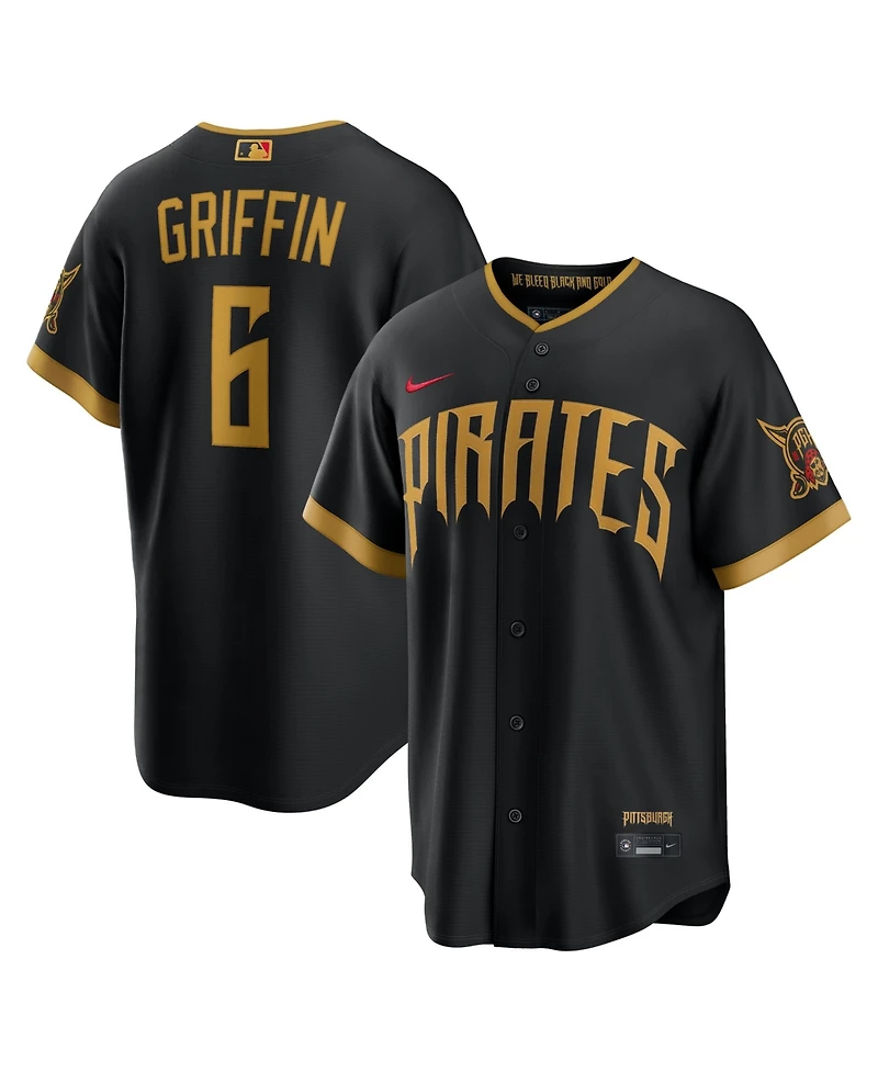 Nike Men's Konnor Griffin Black Pittsburgh Pirates 2026 City Connect Stadium Jersey
