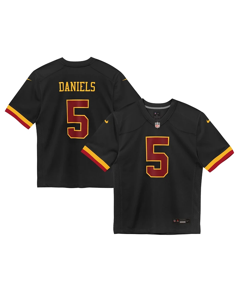 Nike Preschool Jayden Daniels Black Washington Commanders Alternate Game Jersey