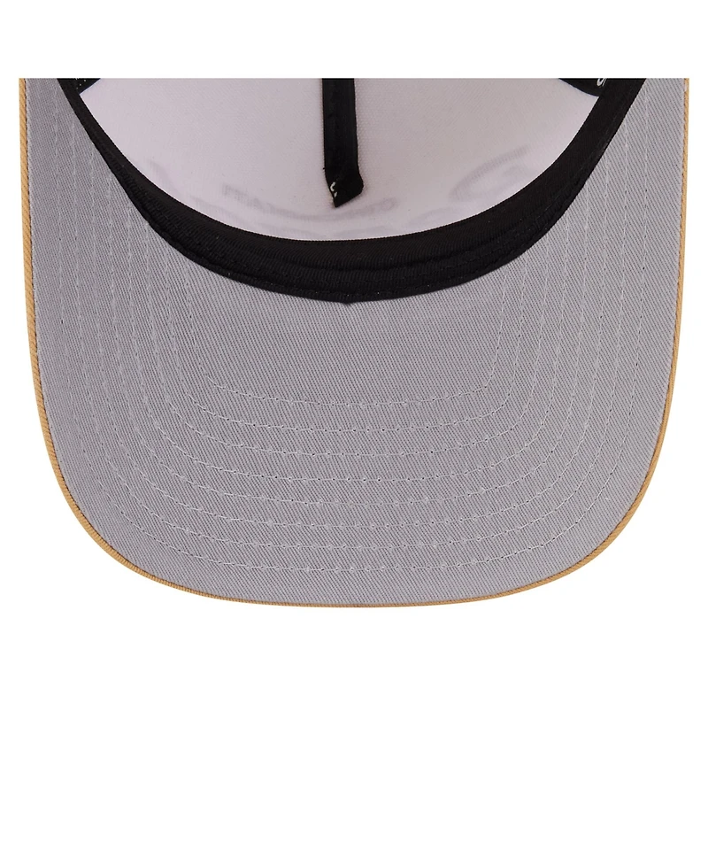 New Era Men's Cream Cincinnati Bengals Herringbone 9FIFTY A-Frame Snapback Hat