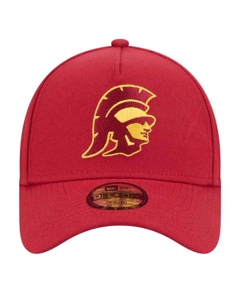 New Era Big Boys and Girls Cardinal Usc Trojans 9FORTY A-Frame Adjustable Hat