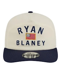 New Era Men's Cream/Navy Ryan Blaney Flag 19TWENTY Adjustable Hat