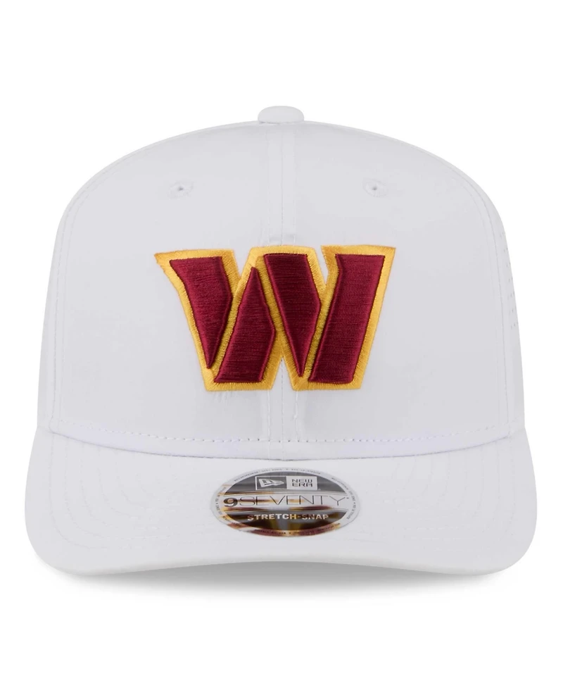 New Era Men's White Washington Commanders Name Plate 9SEVENTY Adjustable Hat
