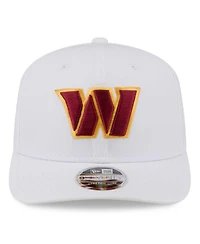 New Era Men's White Washington Commanders Name Plate 9SEVENTY Adjustable Hat
