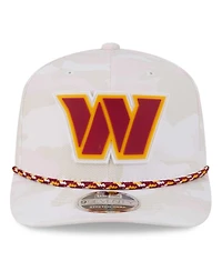 New Era Men's White Washington Commanders Camo Rope 9SEVENTY Adjustable Hat