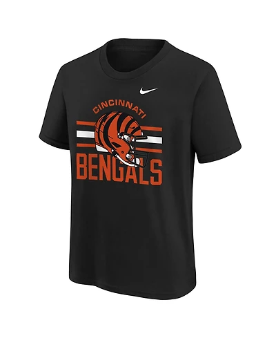Nike Big Boys and Girls Black Cincinnati Bengals Team Issue T-Shirt