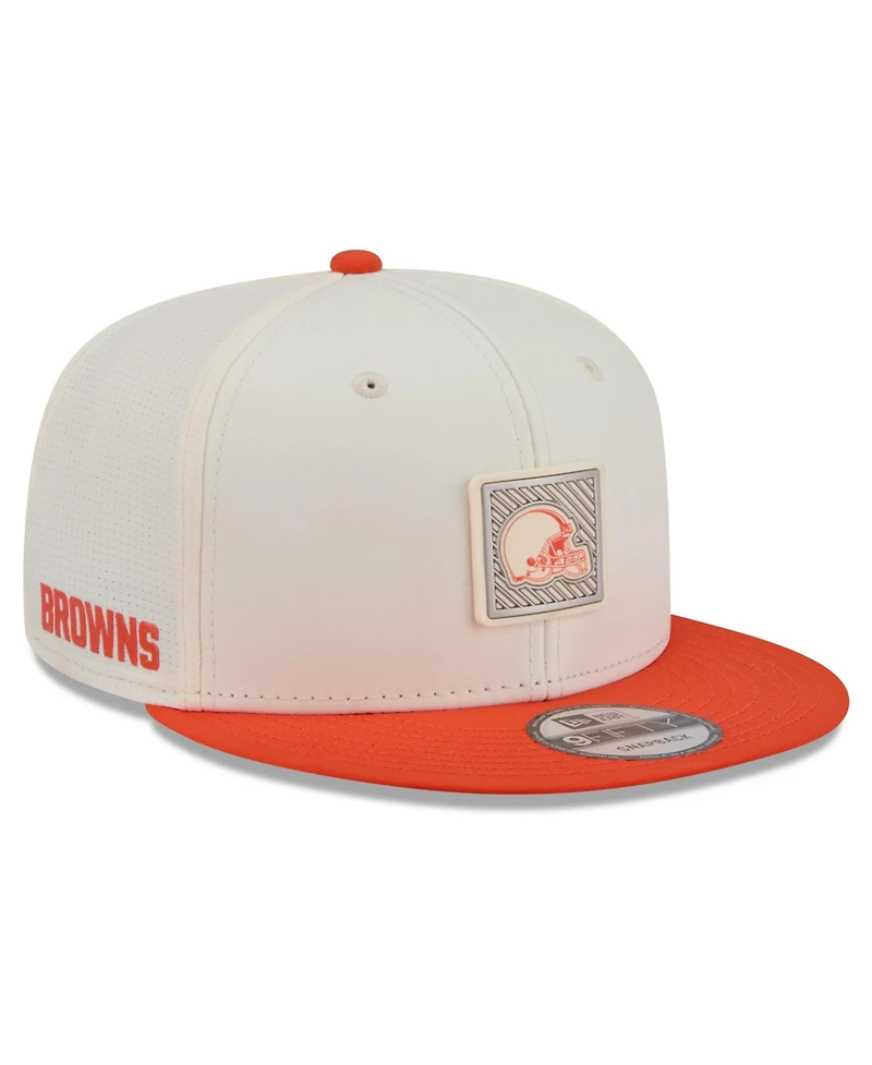 New Era Men's Cream/Orange Cleveland Browns 2026 Nfl Training Camp 9FIFTY Snapback Hat