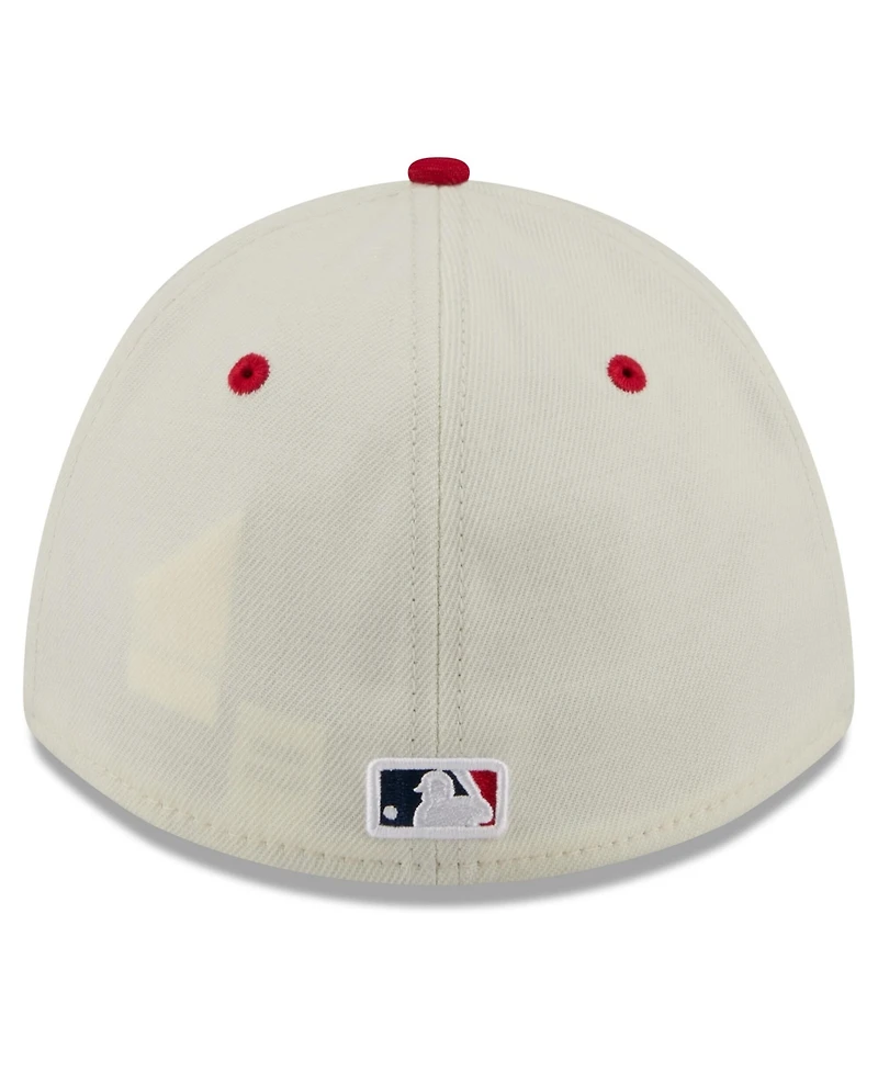 New Era Men's Cream/Red Minnesota Twins Usa 250 Fourth of July 39THIRTY M-Crown Flex Hat