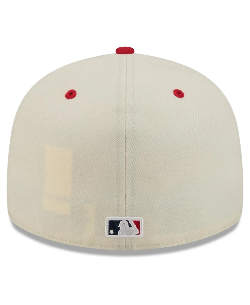 New Era Men's Cream/Red Minnesota Twins Usa 250 Fourth of July 59FIFTY Fitted Hat