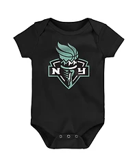 Outerstuff Baby Boys and Girls 3-Piece New York Liberty Destiny Creeper Set