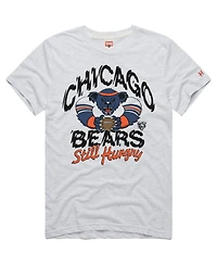 Homage Men's Ash Chicago Bears Nfl x Grateful Dead Tri-Blend T-Shirt
