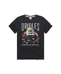 Homage Men's Charcoal Baltimore Orioles America's Pastime Tri-Blend T-Shirt