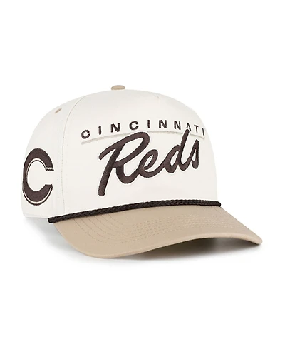 '47 Brand Men's Natural/Tan Cincinnati Reds Neutral Terrain Hitch Rope Adjustable Hat