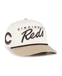 '47 Brand Men's Natural/Tan Cincinnati Reds Neutral Terrain Hitch Rope Adjustable Hat