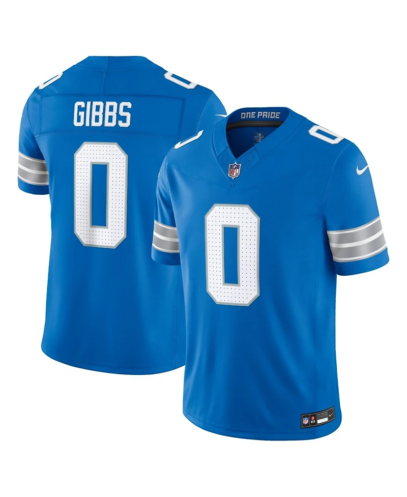 Nike Men's Jahmyr Gibbs Blue Detroit Lions Vapor F.u.s.e. Stitched Limited Jersey