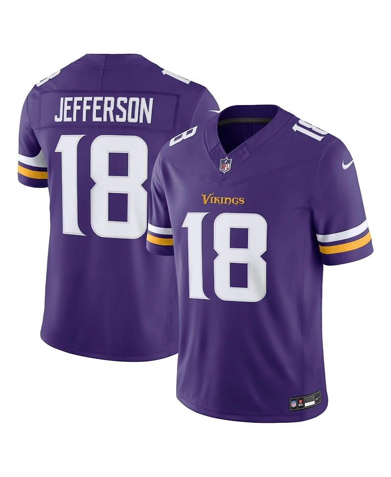 Nike Men's Justin Jefferson Purple Minnesota Vikings Vapor F.u.s.e. Stitched Limited Jersey