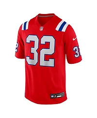 Nike Men's TreVeyon Henderson Red New England Patriots Alternate Game Player Jersey