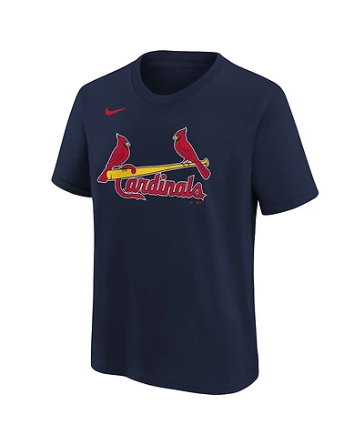 Nike Big Boys and Girls Navy St. Louis Cardinals Wordmark T-Shirt