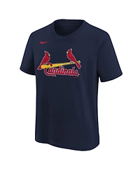 Nike Big Boys and Girls Navy St. Louis Cardinals Wordmark T-Shirt