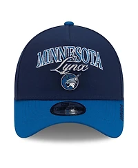 New Era Men's and Women's Navy/Blue Minnesota Lynx Wnba Tip-Off 2026 Metal Badge A-Frame 9FORTY Adjustable Hat