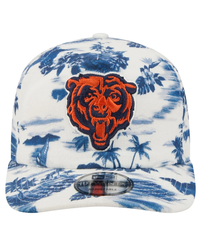 New Era Men's White Chicago Bears Tropics 19TWENTY Adjustable Hat
